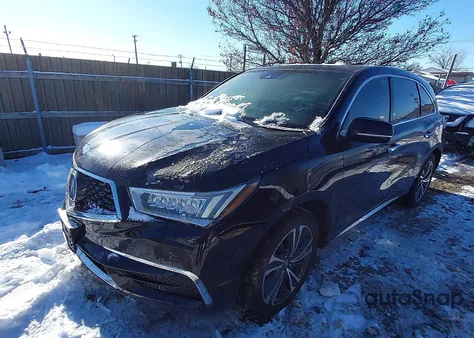 2019 Acura Mdx Tech Pkg z USA, uszkodzony, nr VIN 5J8YD4H55KL017801